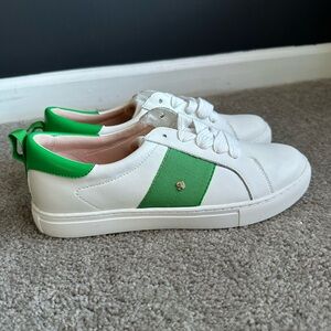 Kate Spade New York Adorn Sneakers Optic White / Fresh Green Women’s Size 8.5B